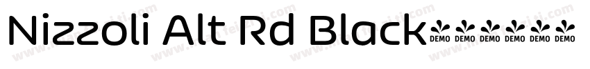 Nizzoli Alt Rd Black字体转换